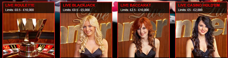 winner live casino games