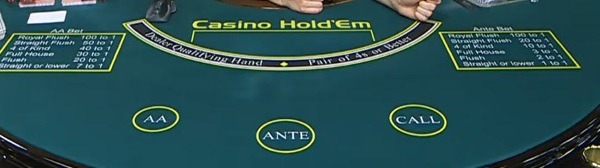 live casino holdem table