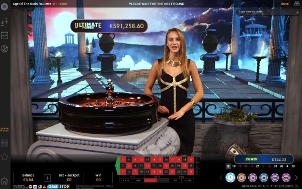 Age of Gods live рулетка