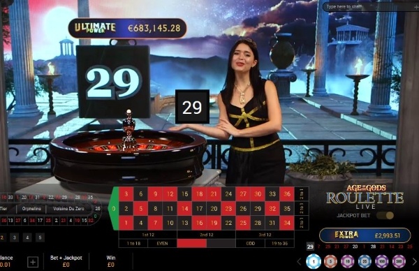 Age of the Gods Live выигрышный номер рулетки