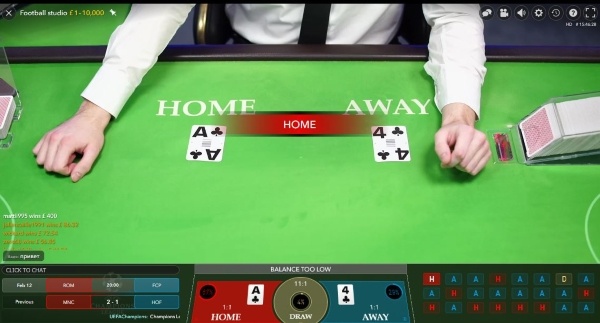 Live Football Studio Home Win