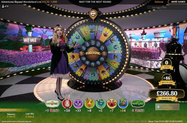  Adventures Beyond Wonderland Wonderspins Wheel