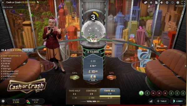 Cash or Crash Live Review | How to Play and Strategy
